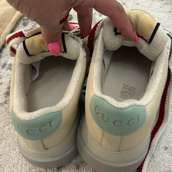 GUCCI  AUTHENTIC GUCCI WOMEN'S SCREENER SNEAKER SIZE 38 - Picture 13 of 17